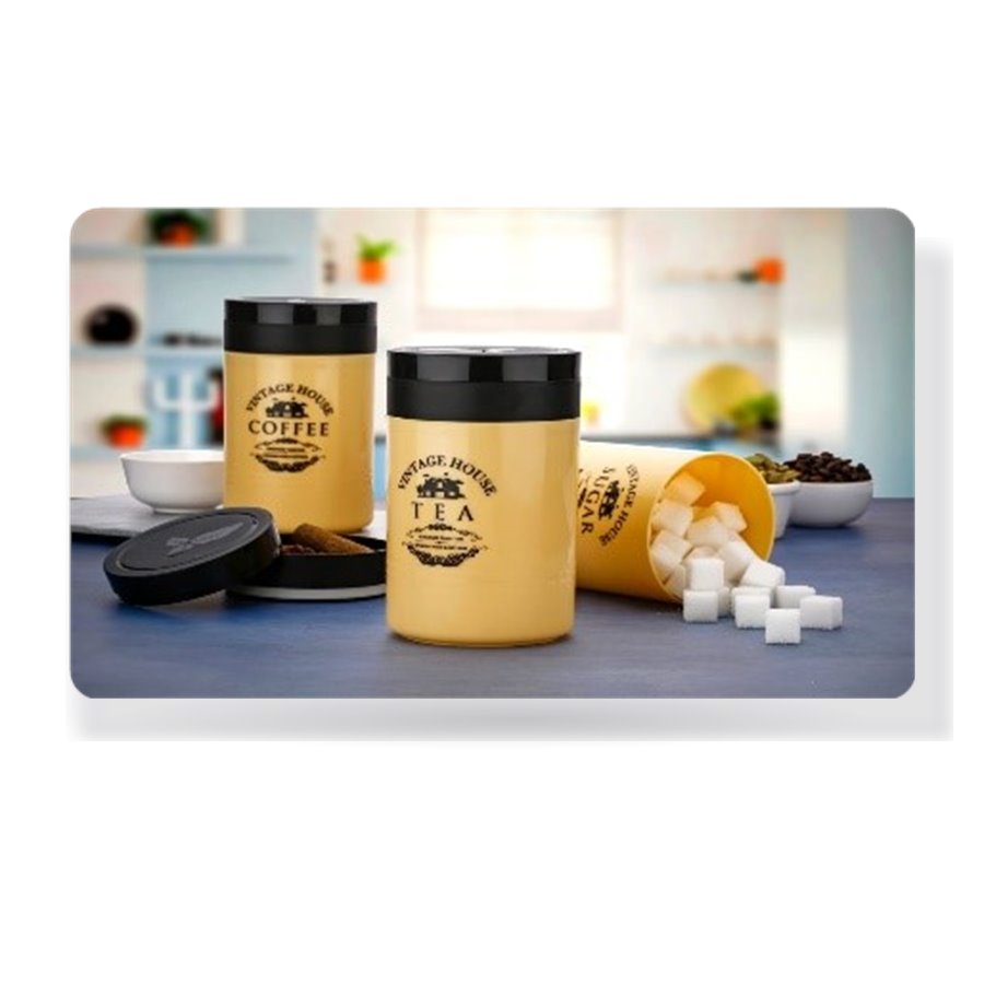 Tea & Coffee & Sugar Container